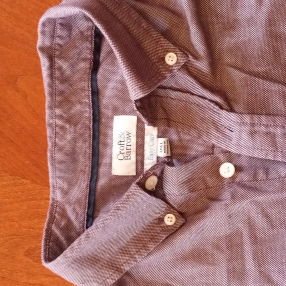 Croft and Barrow XL long sleeve purple hugh shirt.